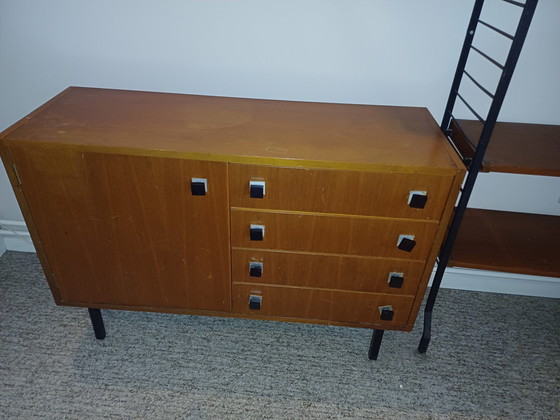 Image 1 of Combination Wall Rack And Sideboard