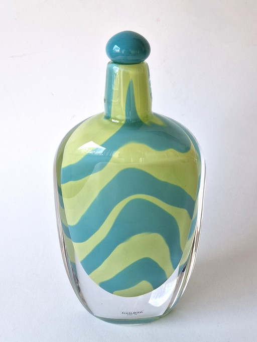 Kosta Boda - Heavy Carafe "Wind" By Anna Ehrner - Signed