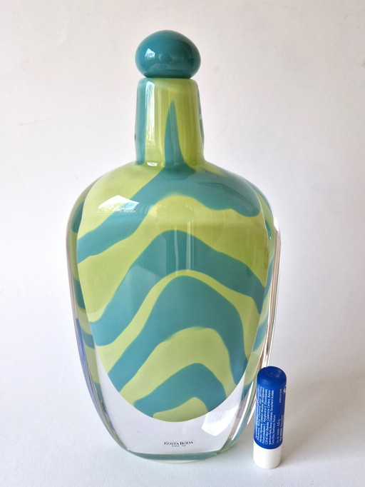 Kosta Boda - Heavy Carafe "Wind" By Anna Ehrner - Signed