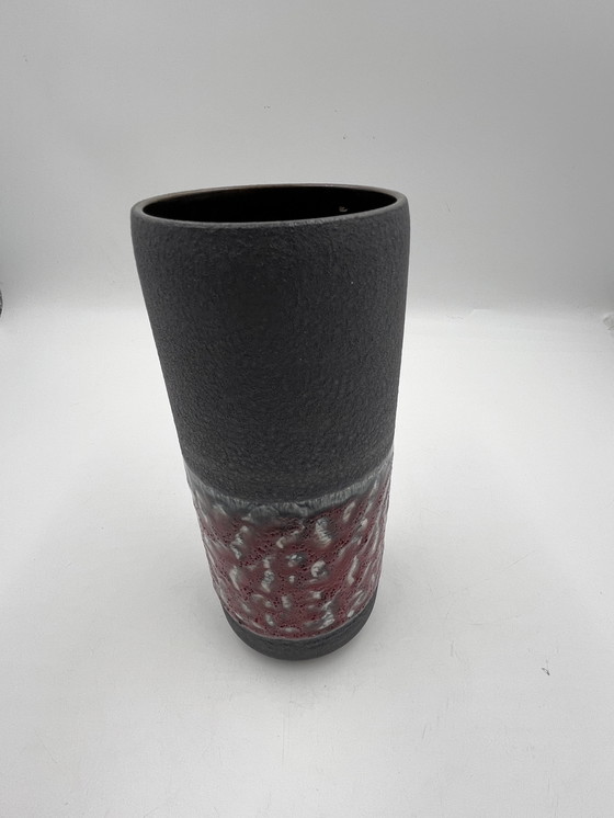 Image 1 of West Germany Cylindrical Vase