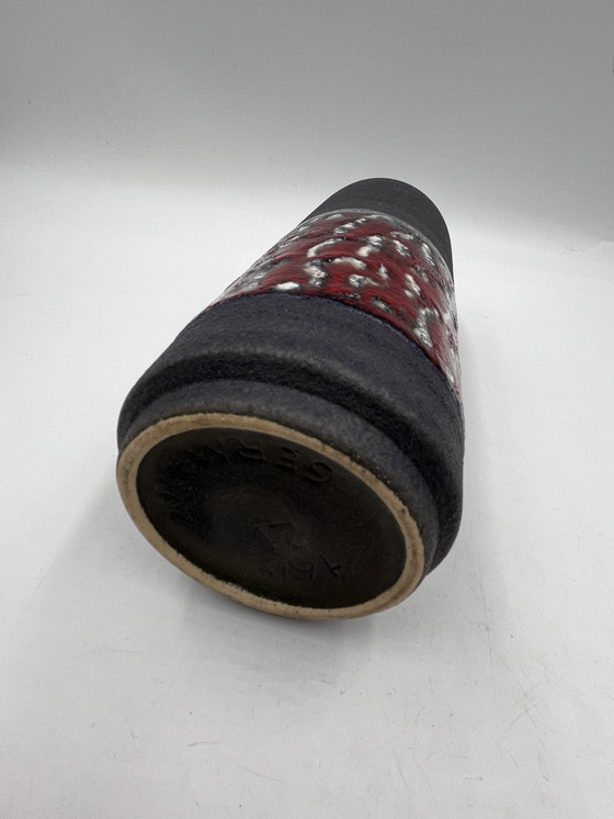 Image 1 of West Germany Cylindrical Vase