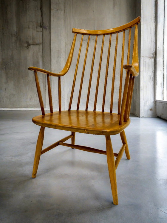 Image 1 of FAUTEUIL À DOSSIER EN FUSEAU GRANDESSA PAR LENA LARSSON POUR NESTO, SUÈDE ANNÉES 1960