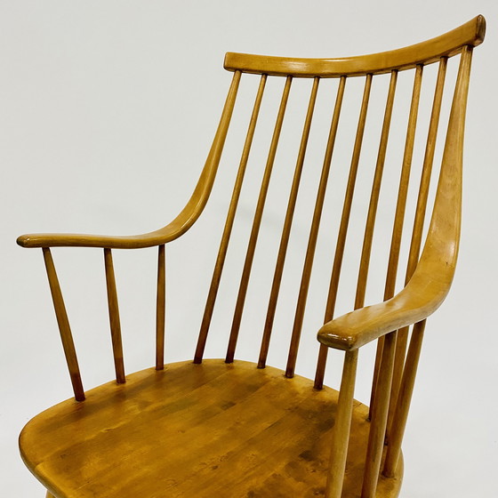 Image 1 of GRANDESSA SPINDLE BACK ARMCHAIR BY LENA LARSSON FOR NESTO, SWEDEN 1960S