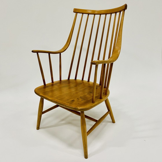 Image 1 of FAUTEUIL À DOSSIER EN FUSEAU GRANDESSA PAR LENA LARSSON POUR NESTO, SUÈDE ANNÉES 1960