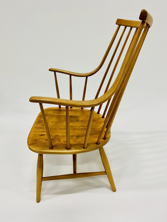 Image 1 of GRANDESSA SPINDLE BACK ARMCHAIR BY LENA LARSSON FOR NESTO, SWEDEN 1960S