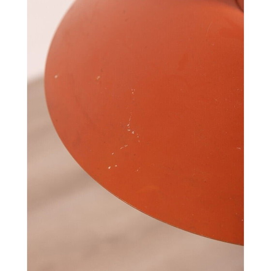 Image 1 of Danish vintage orange metal chandelier by Poul Hanningsen for Louis Poulsen, 1960s