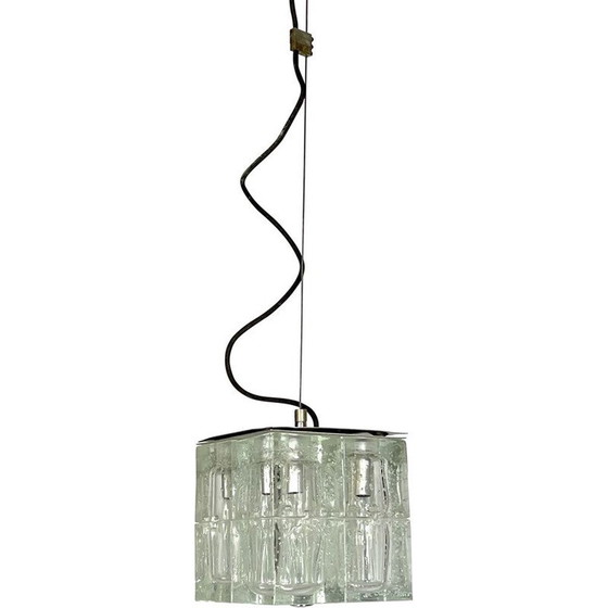 Image 1 of Lampada a sospensione vintage in vetro di Murano di Poliarte, Italia 1970