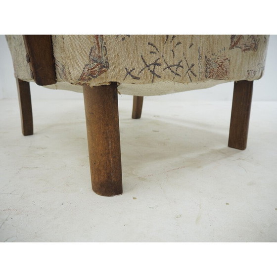 Image 1 of Art Deco vintage armchair, Czechoslovakia 1940s