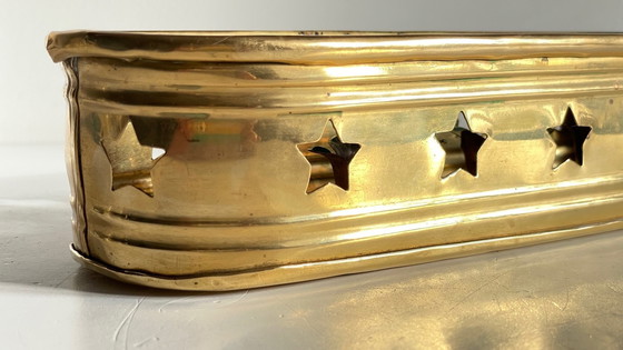 Image 1 of Portacandele a forma di stella in ottone vintage