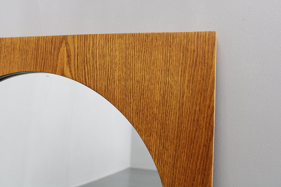 Image 1 of 1970S Pair Of Oak Large Square Mirrors, Czechoslovakia