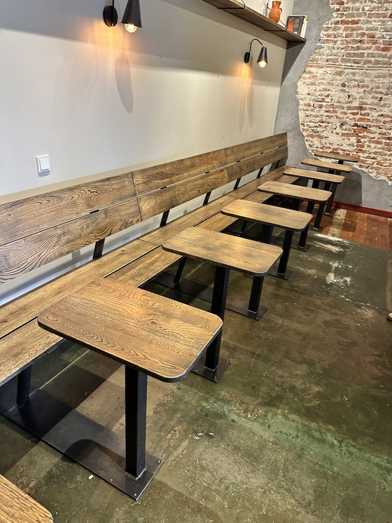 Image 1 of Industrial bench with tables