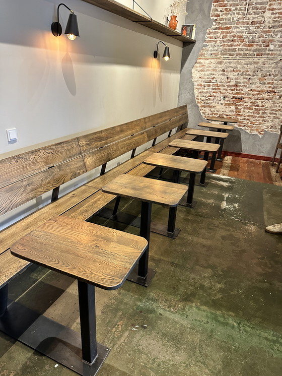 Image 1 of Industrial bench with tables