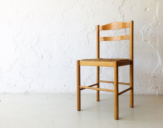 Image 1 of Danish Rope Seat Chair, 1950S