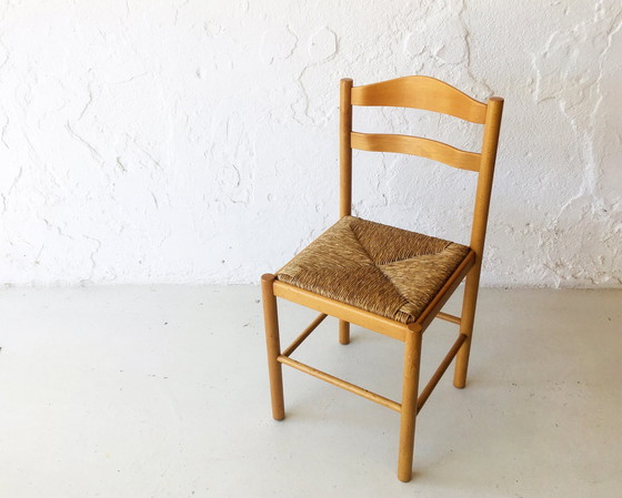 Image 1 of Danish Rope Seat Chair, 1950S