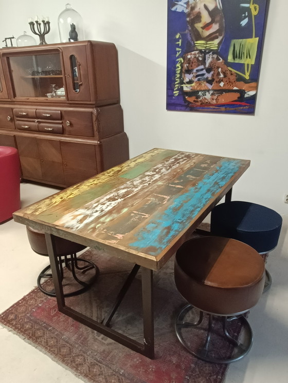 Image 1 of Mesa de comedor industrial 
