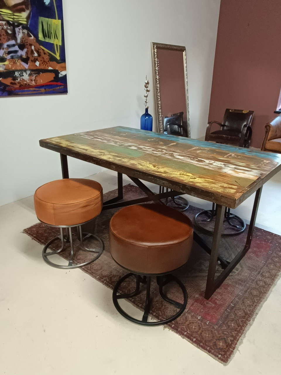 Mesa de comedor industrial