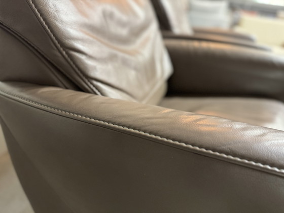 Image 1 of 2 Jori Angel Armchairs brown leather