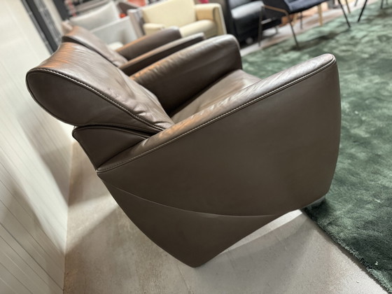 Image 1 of 2 Jori Angel Armchairs brown leather