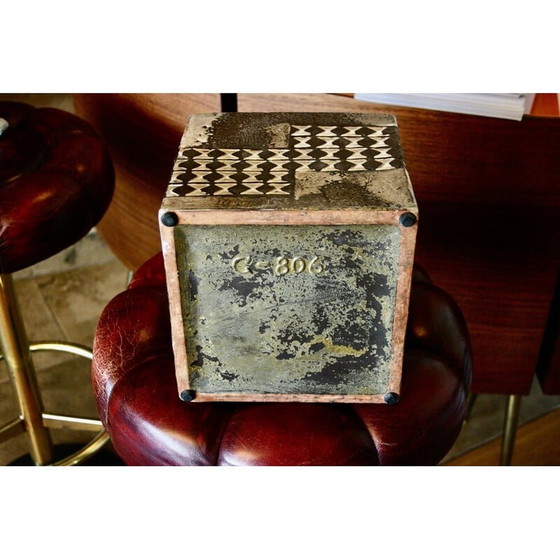 Image 1 of Vintage square ceramic vase, Germany 1950s