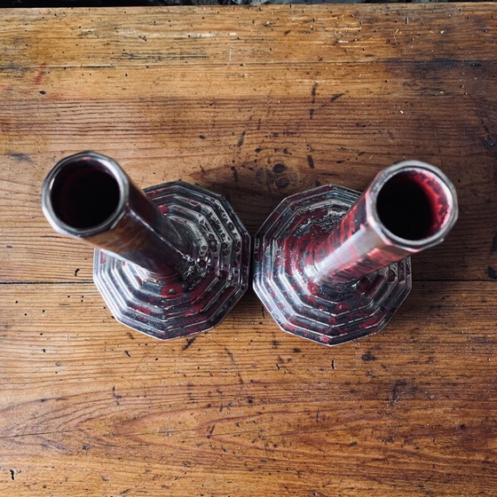 Image 1 of Pair of vintage vases by Fives Lille
