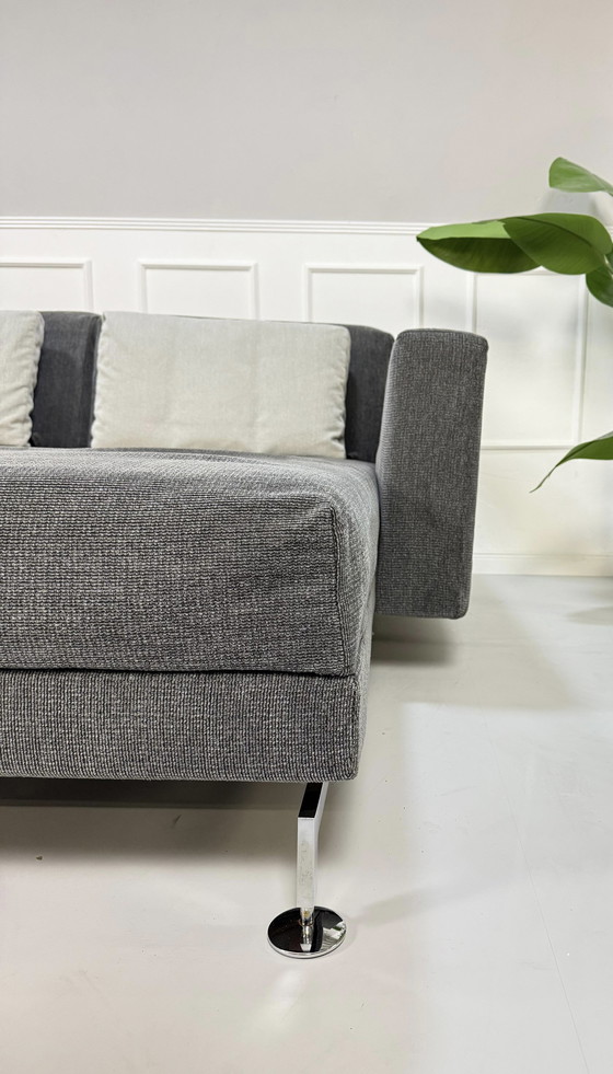 Image 1 of Brühl Moule corner sofa fabric sofa gray sleep function