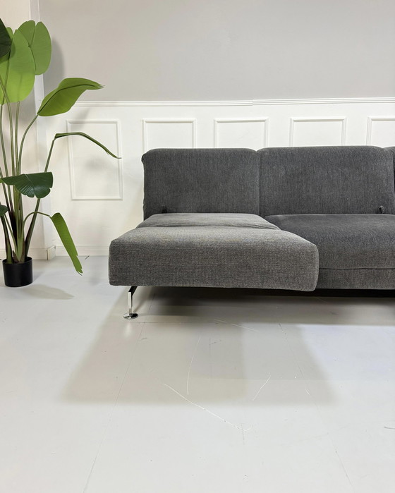 Image 1 of Brühl Moule corner sofa fabric sofa gray sleep function