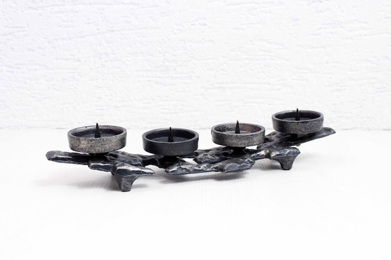 Image 1 of Brutalist candle holder Modernist candlestick