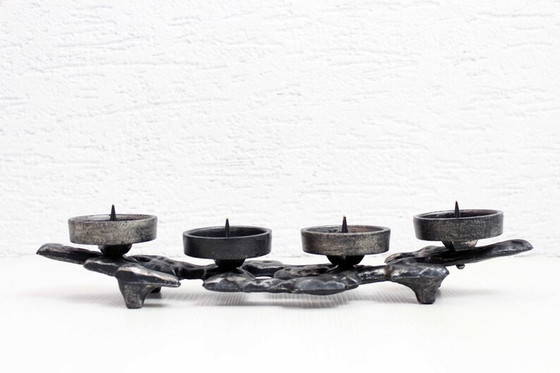 Image 1 of Brutalist candle holder Modernist candlestick