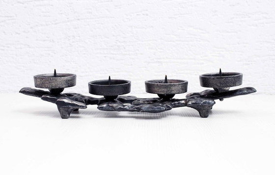 Image 1 of Brutalist candle holder Modernist candlestick