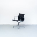 14x Vitra Eames Ea 108 Black Hopsak Chrome rotatable