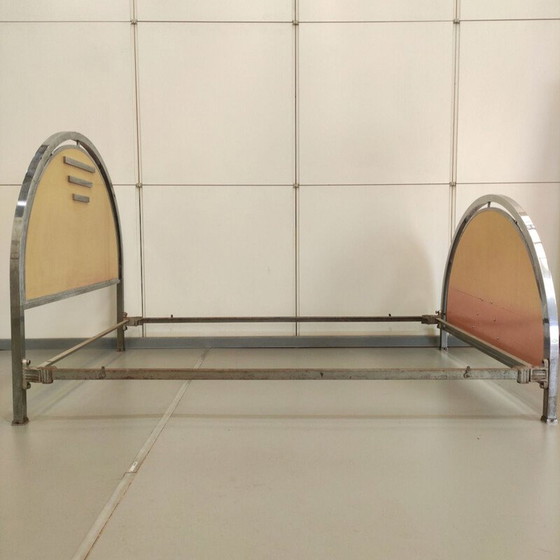 Image 1 of Letto vintage Art Déco in acciaio cromato