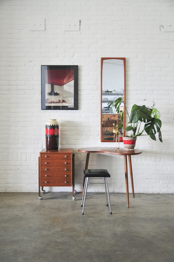 Image 1 of Vintage chest of drawers on wheels