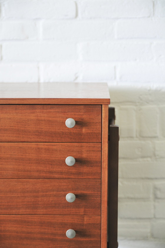 Image 1 of Vintage chest of drawers on wheels