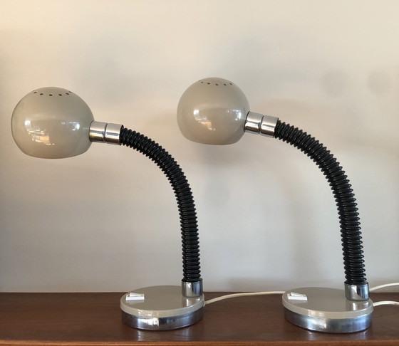 Image 1 of 2X Herda Space Age Lamps. New condition