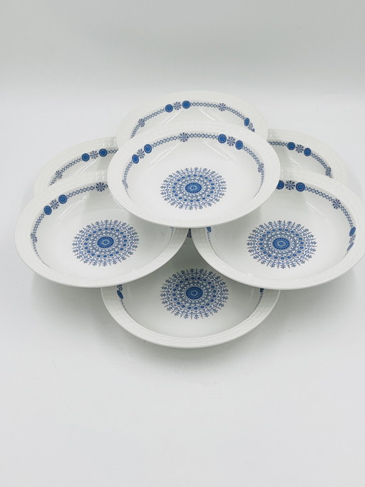 Set of 7 Pontesa soup plates