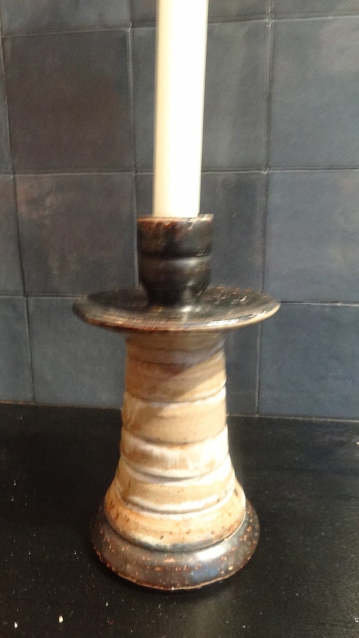 Rustic Sandstone Candle Holder