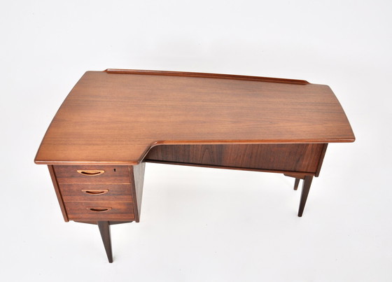 Image 1 of Bureau Boomerang Modèle A10 par Göran Strand pour Lelangs Möbelfabrik, 1960s