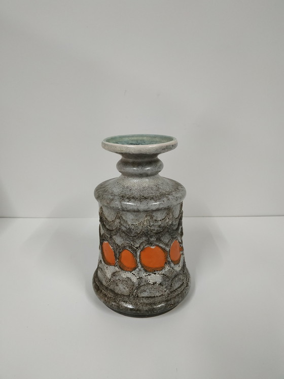 Image 1 of Strehla (Ddr) Ceramic Lava Flower Pot/Vase (West Germany Style)