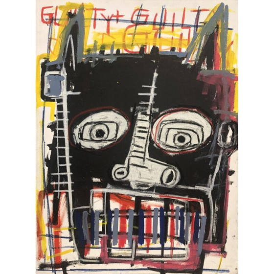 Image 1 of Vintage oil on canvas by Julien Moro-lin, France