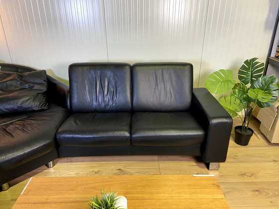 Image 1 of Stressless leather sofa Arion leather couch