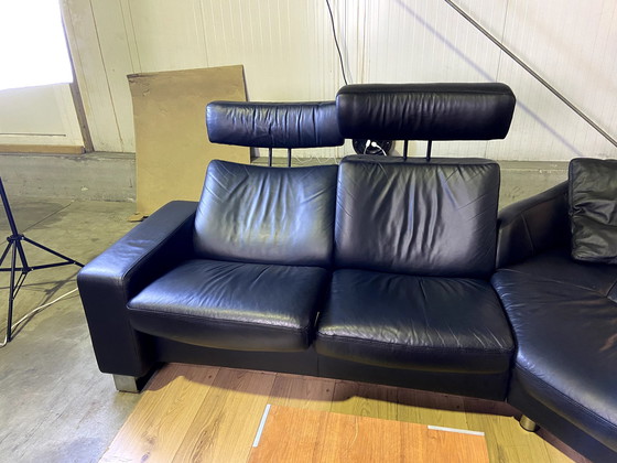 Image 1 of Stressless leather sofa Arion leather couch