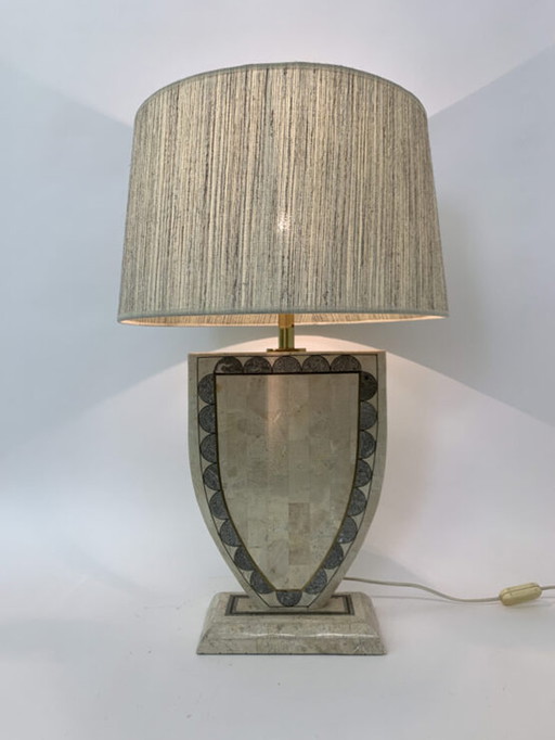  Vintage Tessellated Marble Veneer Table Lamp from Maitland-Smith