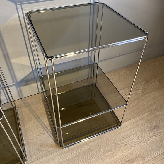 Image 1 of Pair of vintage Isocele side tables by Max Sauze, France 1970s