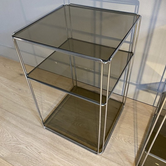 Image 1 of Pair of vintage Isocele side tables by Max Sauze, France 1970s