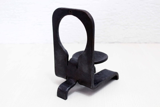 Image 1 of Brutalist Cast Iron Candlestick