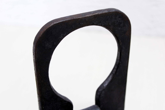 Image 1 of Brutalist Cast Iron Candlestick