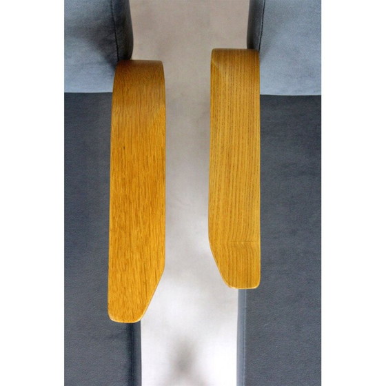 Image 1 of Coppia di poltrone vintage in legno curvato di Drevozpracujici Druzstvo, Cecoslovacchia 1962