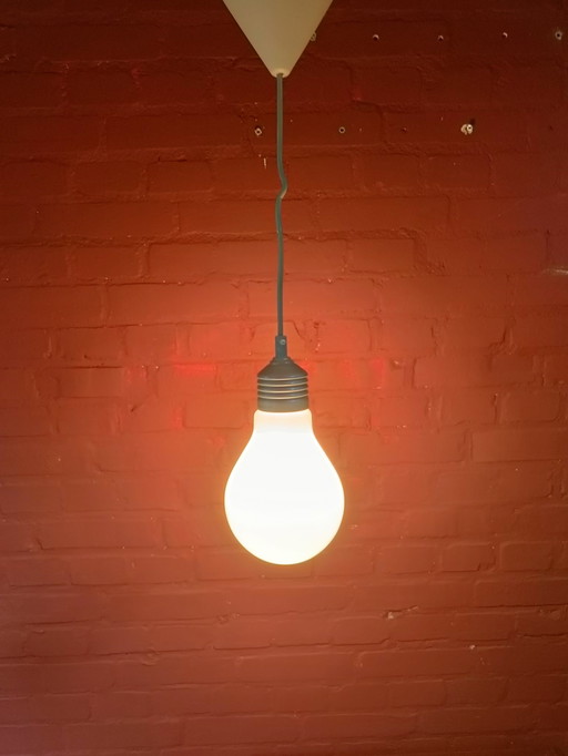 Massive Light Bulb hanging lamp – 1980s