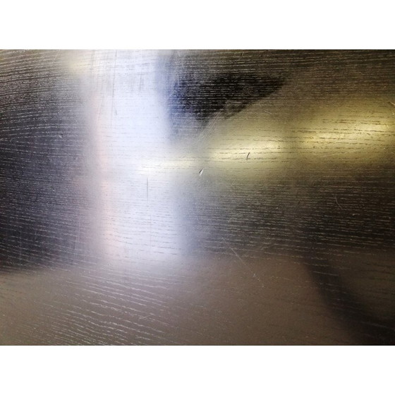 Image 1 of Tavolo rotondo vintage Castelli in legno e base in alluminio