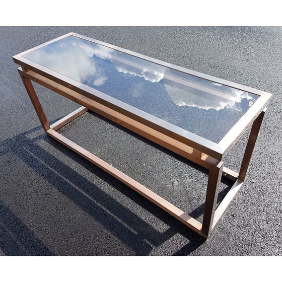 Image 1 of Vintage copper metal console 1970